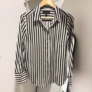 Banana Republic Monochrome Striped Shirt